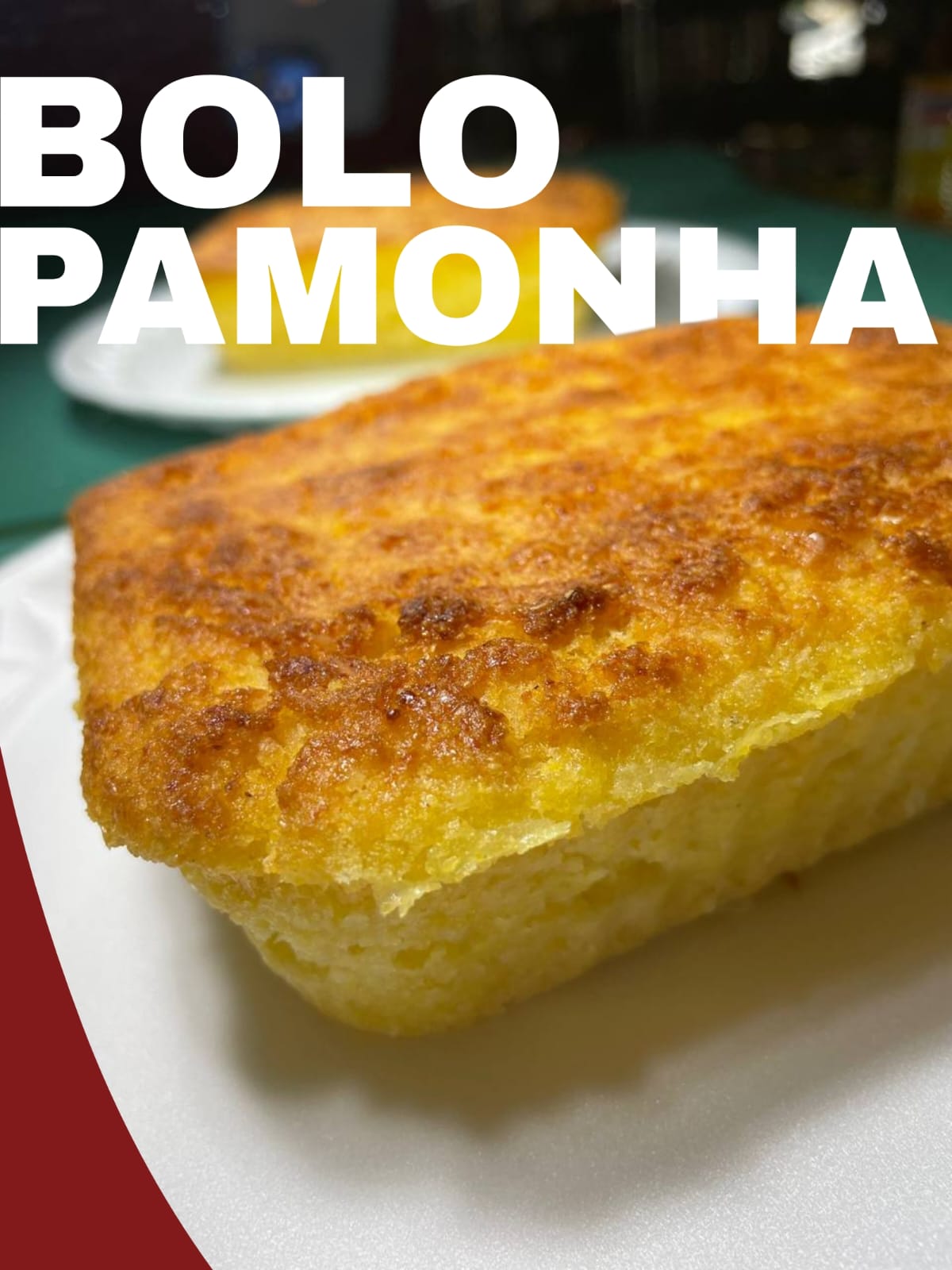 BOLO DE MILHO COM COCO