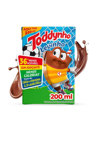 BEBIDA LÁCTEA UHT CHOCOLATE TODDYNHO LEVINHO 200ml