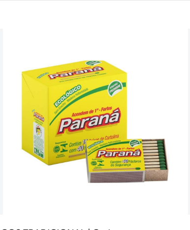 FÓSFORO CARTOLINA PARANÁ 10 CAIXINHAS COM 10 UND